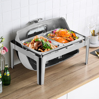Plats de service chauffants pour buffet, chauffe-plats visuels pour la restauration, fournis directement par l'usine