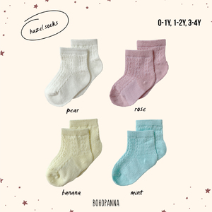 Cozy mint Hazel <b>socks</b> with lightweight breathable material and flexible support for growing toddlers age 1 to 2 years - Product Image 5