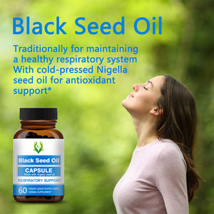 Cápsulas de aceite de semilla negra OEM ODM 800mg aceite de semilla de Nigella orgánico prensado en frío Thymoquione Boost Immunity suplemento sanitario - Product Image 5