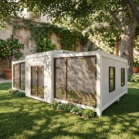 Australian Standard 20F 40F Extension pliante Granny Flat Entièrement équipé Maison de conteneur de mer principalement meublée pour une utilisation dans un magasin d'hôtel