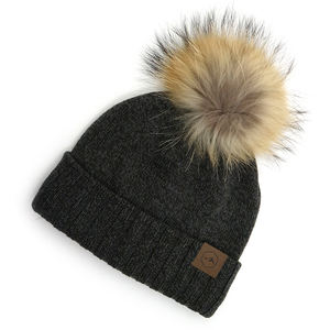 หมวกฤดูหนาวหมวกบีนนี่ปอมสำหรับคุณแม่และฉันขนาดแตกต่างกันพร้อมซับในขนแกะอบอุ่น - Product Image 5