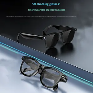 Nouvelles lunettes de caméra intelligentes AI Casque portable Lunettes intelligentes avec caméra Appel musical Enregistrement photo et vidéo - Product Image 1