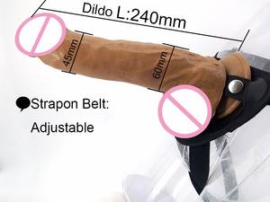 Tienda 9,4 pulgadas Correa en consolador Arnés con cinturón de cuero ajustable para mujeres Vagina <span class=keywords><strong>Anal</strong></span> lesbiana orgasmo juguete sexual - Product Image 5