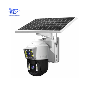 Icsee 360 độ ống kính kép ngoài trời Wifi HD tầm nhìn ban đêm IP <span class=keywords><strong>Camera</strong></span> POE Mạng di động từ xa năng lượng mặt trời 2MP 1040P <span class=keywords><strong>DVR</strong></span> CMOS đám mây - Product Image 1