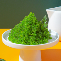 Œufs de poisson volant Tobiko assaisonnés saveur wasabi vert, surgelés IQF pour sushis authentiques, poke bowls, vente en gros, boîte de 1 kg
