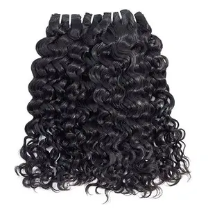 Livraison gratuite bundle de cheveux humains brésiliens Water Wave Virgin remy hair pour femme noire