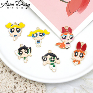 Little policewoman น้ำมันอัลลอยหยด DIY เครื่องประดับการ์ตูนญี่ปุ่นจี้น่ารักจี้ - Product Image 2