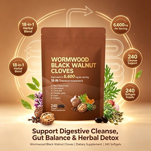 LuvVita Mélange Herbal 18-en-1 d'Armoise, Noyer Noir et <span class=keywords><strong>Clou</strong></span> <span class=keywords><strong>de</strong></span> <span class=keywords><strong>Girofle</strong></span> en Gélules Molles <span class=keywords><strong>pour</strong></span> <span class=keywords><strong>l</strong></span>'Équilibre Intestinal et le Soutien Quotidien au Bien-être – Complément Alimentaire - Product Image 2