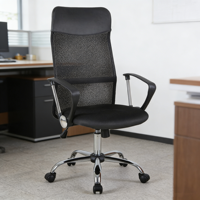 Chaise de bureau ergonomique pivotante à dossier haut en maille, confortable, pour la vente en gros