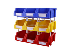 Capacité de charge lourde PP plastique bac de <span class=keywords><strong>rangement</strong></span> techniques d'injection empilable organisateur de bureau pour le stockage de petites pièces - Product Image 6
