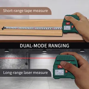 Hoge Precisie Smart Tool Digitaal Meetlint Laser Afstandmeter Meten Lasertape Laserafstandsmeter