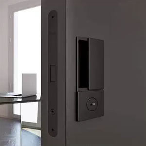 亜鉛合金プルフラッシュラッチスクエア隠し埋め込み式納屋ハンドルフラットパネルスライド式見えない埋め込みドアフックロック - Product Image 1