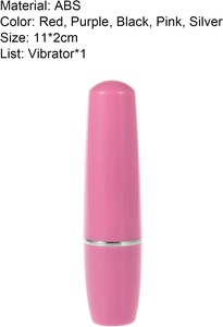 Vibratore a Forma di Rossetto per Massaggio Intimo in Silicone Ricaricabile 100% Impermeabile con 10 Frequenze - Prodotti per <span class=keywords><strong>Adulti</strong></span> - Product Image 2