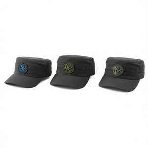 Custom New Design Personalized Embroidered logo Pillbox Caps Polyester Unstructured Printed Casual High Quality <b>Flat</b>-brim <b>Hats</b> - Product Image 5