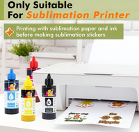 Papier autocollant de sublimation jet d'encre brillant koala avec imprimante à jet d'encre et encre de sublimation pour objets durs