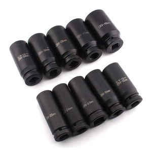 Crv 길이 표준 및 딥 블랙 인산염 범용 <span class=keywords><strong>3</strong></span>/<span class=keywords><strong>4</strong></span> 1/2 인치 충격 소켓 세트 - Product Image 5