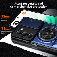 Coque de téléphone portable avec support magnétique antichoc en TPU PC et protection d'appareil photo pour Redmi Note 17/Note 17 Pro/Xiaomi F9 Ultra/17T