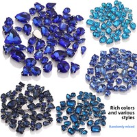 Yantuo Strass en verre cristal à griffes, styles variés, les plus vendus, pour embellissements DIY de robes de mariée et vêtements, à griffe unique