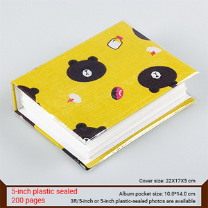 Nouveauté : <span class=keywords><strong>Album</strong></span> <span class=keywords><strong>photo</strong></span> 5 et 7 pouces avec couverture en tissu et plastique, 200 pages intérieures en PP, pour la croissance des enfants et la commémoration de bébé - Product Image 4