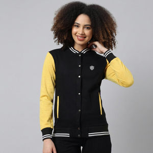 Chaquetas de Invierno de Alta Calidad para Mujer, Estilo Letterman, Tejidas, de Secado Rápido, Transpirables, con Relleno de Algodón, de Piel de Oveja Sólida de Pakistán - Product Image 1