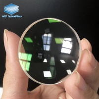 Lentille biconvexe sphérique en verre optique K9, diamètre 40 mm 50 mm, quartz fondu