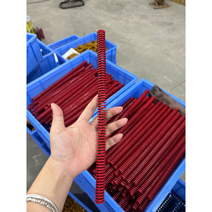 Ressorts hélicoïdaux rouges en acier de style JIS Ressort de moule Course de 20mm Utilisation industrielle Types de charge de compression et d'extension - Product Image 1