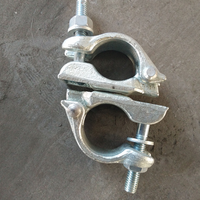 EN74 bs119 Construction demi-échelle pince pivotante Double coupleur d'échafaudage
