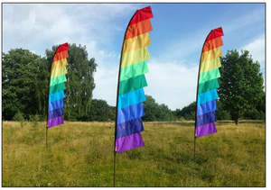 Drapeaux du festival colorés sur <span class=keywords><strong>fond</strong></span> <span class=keywords><strong>de</strong></span> ciel bleu clair drapeau du festival d'été - Product Image 5
