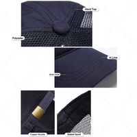 Gorras de Béisbol Premium de 5 Paneles, Tela de Pana Transpirable, Ajustables con Cierre a Presión, Gorras Trucker de Malla Deportivas para Golf y Deportes al Aire Libre