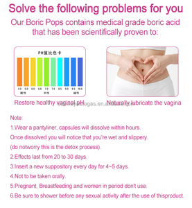 Supositorios probióticos de ácido bórico para el cuidado vaginal que aborda la picazón y el olor 15 cápsulas para la salud vaginal - Product Image 6