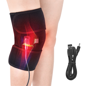 Ceinture d'enveloppement de genouillère chauffante électrique rechargeable réglable pour hommes femmes application de pied - Product Image 6