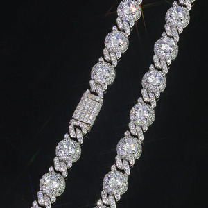 European American Hip Hop 7.5mm Bead Cuban <b>Chain</b> Men's Niche Light Luxury Necklace Customizable Cross-Border Jewelry Accessory - Product Image 5