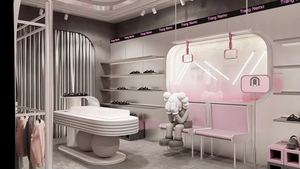 Professional Modern Shoe Display <b>Shelf</b> | Custom Shop Design with LED Light for Shoe Store Fixtures - Product Image 4