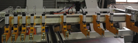Machine de scie de coupe de travail du bois horizontale à haute efficacité