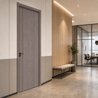 Portes intérieures modernes pré-assemblées en MDF polymère, à prix compétitif, avec isolation acoustique, pour chambre et cuisine