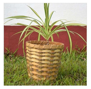 Cesto de Basura Ecológico de Bambú con Tejido Artesanal Natural para Baño, Dormitorio, Espacio de Trabajo, Esquinas de Cocina y Decoración - Product Image 2