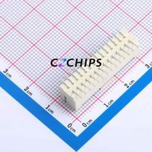 WAFER-PHB2.0-28PLB-GM Wire-to-Board Pin Header SMD,P=2mm Connector 2x14P 2mm Vertical Mount PHB - Product Image 2