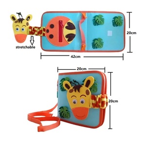 Libro Sensorial de Fieltro Montessori con Diseño de Mundo Submarino para Niñas Pequeñas, Libro de Actividades Tranquilas con Tela Suave para Desarrollar Habilidades Básicas - Product Image 2