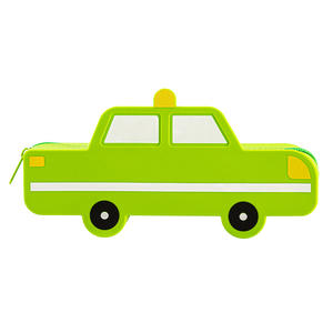 Vente en gros de nouveaux étuis à crayons en silicone, étui à stylos de dessin animé de voiture de <span class=keywords><strong>police</strong></span>, fournitures scolaires portables pour enfants - Product Image 5