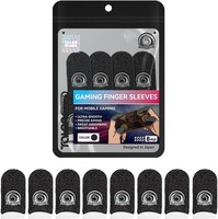 Manchettes en fibre d'argent pour les doigts ; offrent un soutien lors des jeux mobiles, empêchent les mains de transpirer et vous aident à gagner.