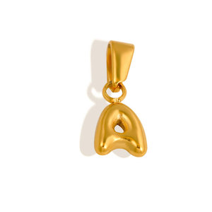Dijes de Letras de Lujo en Acero Inoxidable 316L con Baño de Oro PVD de 14k/18k, Resistentes al Agua, para Fabricación de Joyería, Pulseras y Collares - Product Image 5