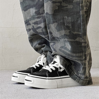 Chaussures personnalisées à bout rond en toile, chaussures de sport décontractées pour étudiants, baskets respirantes polyvalentes pour hommes