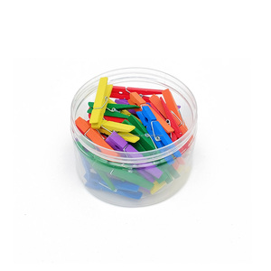 SYBW 48mm Épingles à linge multifonctionnelles en bois de bouleau massif, écologiques, finition laquée classique (naturelles et colorées), type suspendu - Product Image 2