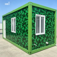 Maison conteneur préfabriquée à structure en acier stable, construction rapide, pour le logement des équipes sur chantier de construction routière