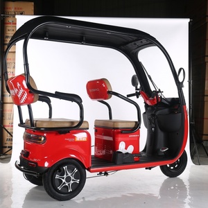 Triciclo Eléctrico de 3 Ruedas para Pasajeros con Parabrisas, Carrocería Abierta, Motor de 48V 500W, 3 Pasajeros - Product Image 2