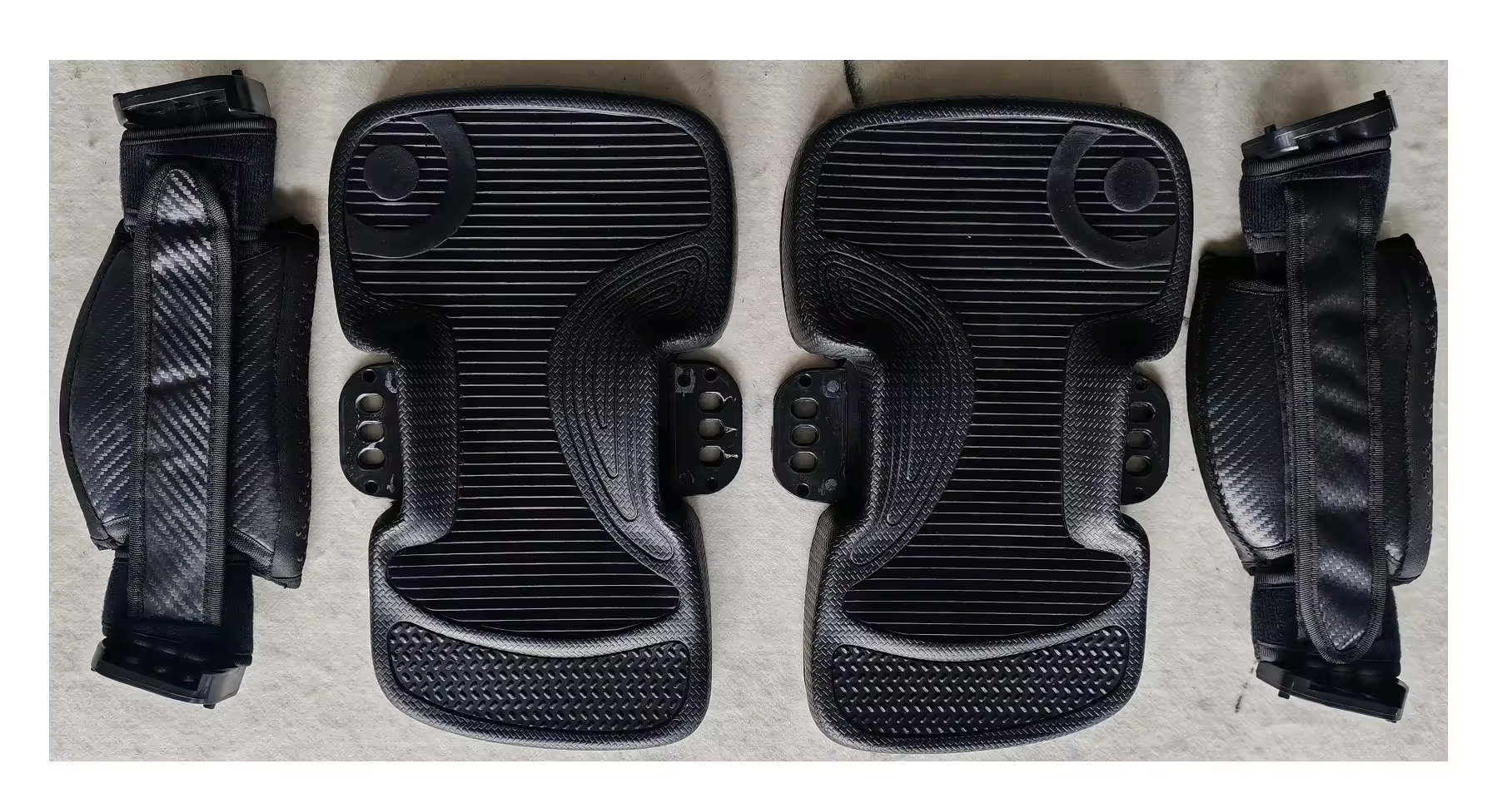 Kit de sangles de pieds pour planche de surf électrique noire