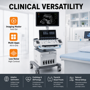 Sistema de Ultrasonido Doppler Color con Imágenes de IA y Monitor de 21.5 Pulgadas para Clínicas de Cardiología, Vascular y Obstetricia - Product Image 5