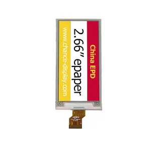 ईपीडी 2.66 इंच 2.6" 152*296 रिज़ॉल्यूशन सफेद काला लाल पीला रंग ई-इंक डिस्प्ले मॉड्यूल ई-पेपर ईंक डिस्प्ले