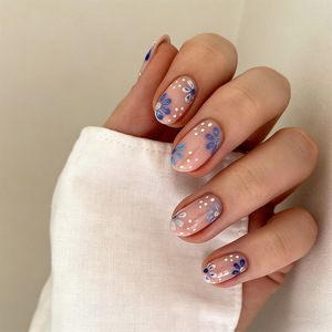 <span class=keywords><strong>Uñas</strong></span> Postizas Personalizadas al por Mayor, <span class=keywords><strong>Uñas</strong></span> Cortas con Punta Francesa en Forma de Almendra, <span class=keywords><strong>Uñas</strong></span> Adhesivas <span class=keywords><strong>para</strong></span> <span class=keywords><strong>Mujer</strong></span> - Product Image 4