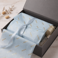 Hochwertige Universelle Blaue Papier-Feuchtigkeitsschutz-Verpackung Schuhkartons Geschenkboxen mit Goldprägung Sydney Papier